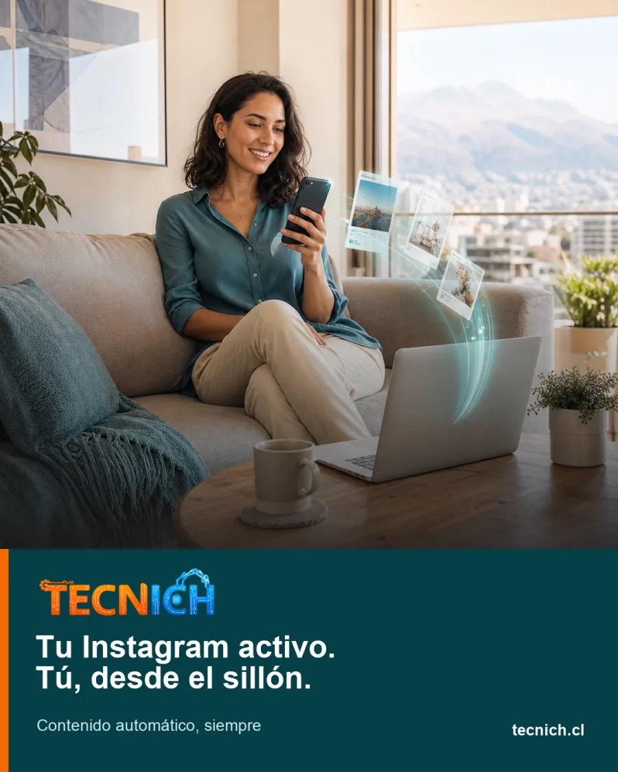 Ejemplo de publicación vertical sobre automatización de Instagram